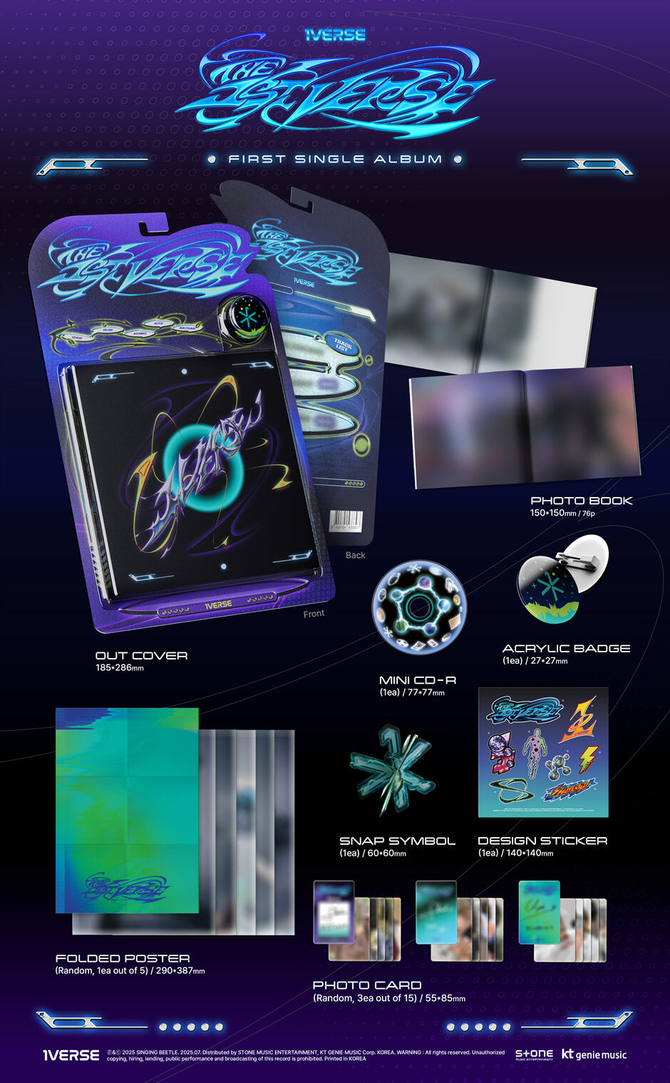 (SIGNED) 1VERSE - The 1st Verse - 1st Single Album