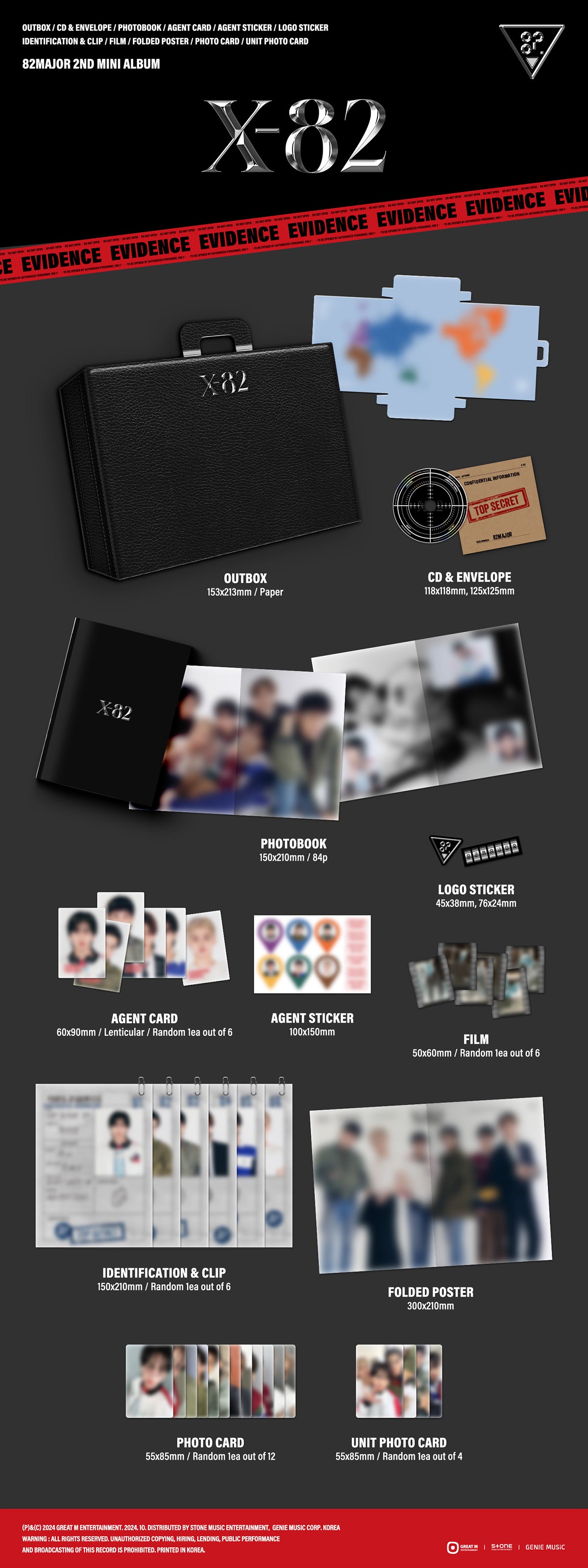 82MAJOR - X-82 - 2nd Mini Album (Standard Ver.)
