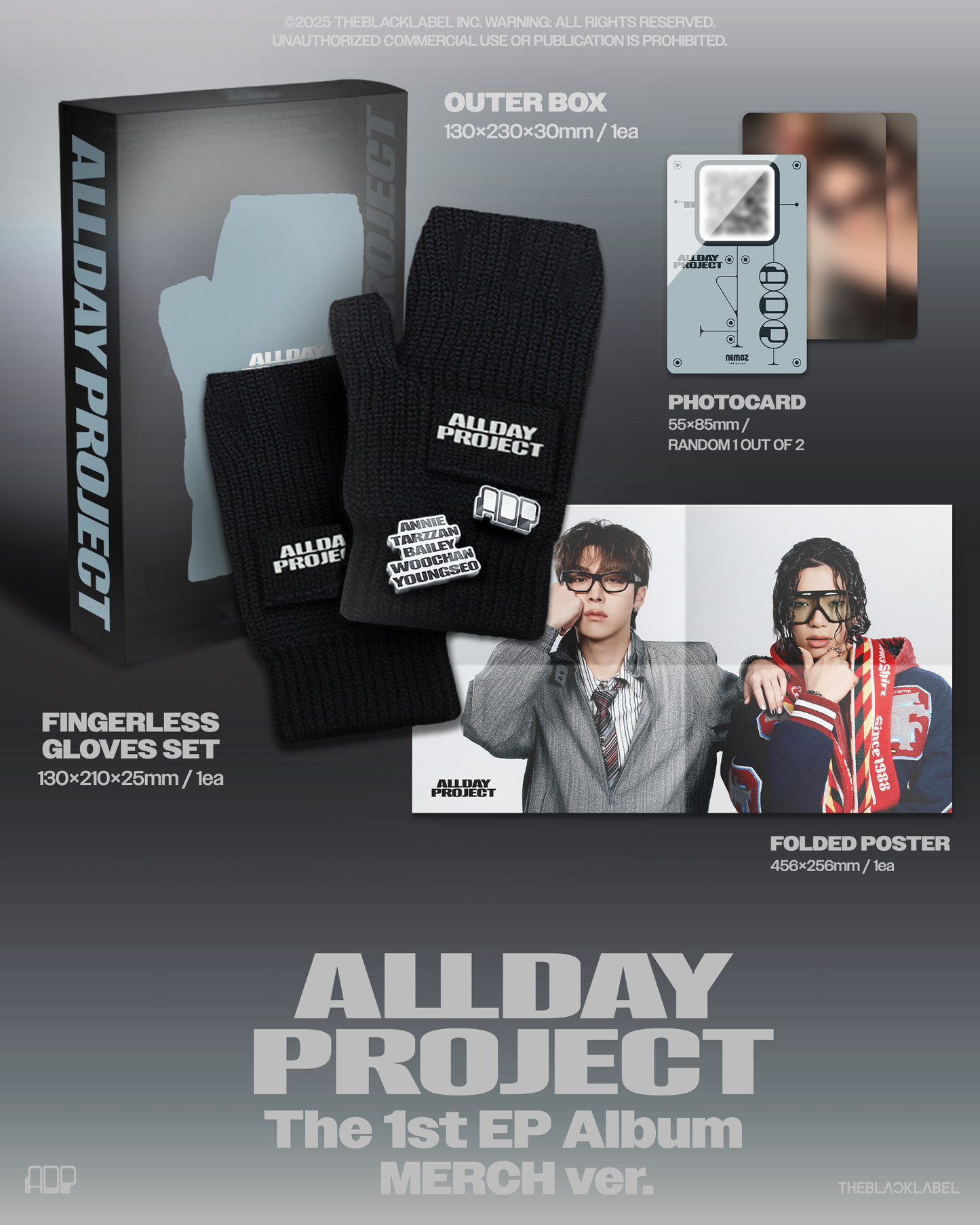 ALLDAY PROJECT - ALLDAY PROJECT - The 1st EP Album (Fingerless Gloves Ver.)
