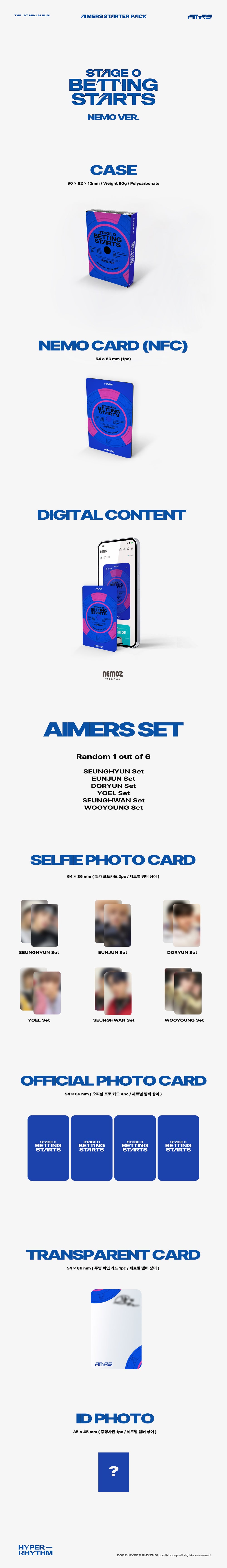 AIMERS - Stage 0 Betting Starts - 1st Mini Album (Nemo Ver.)