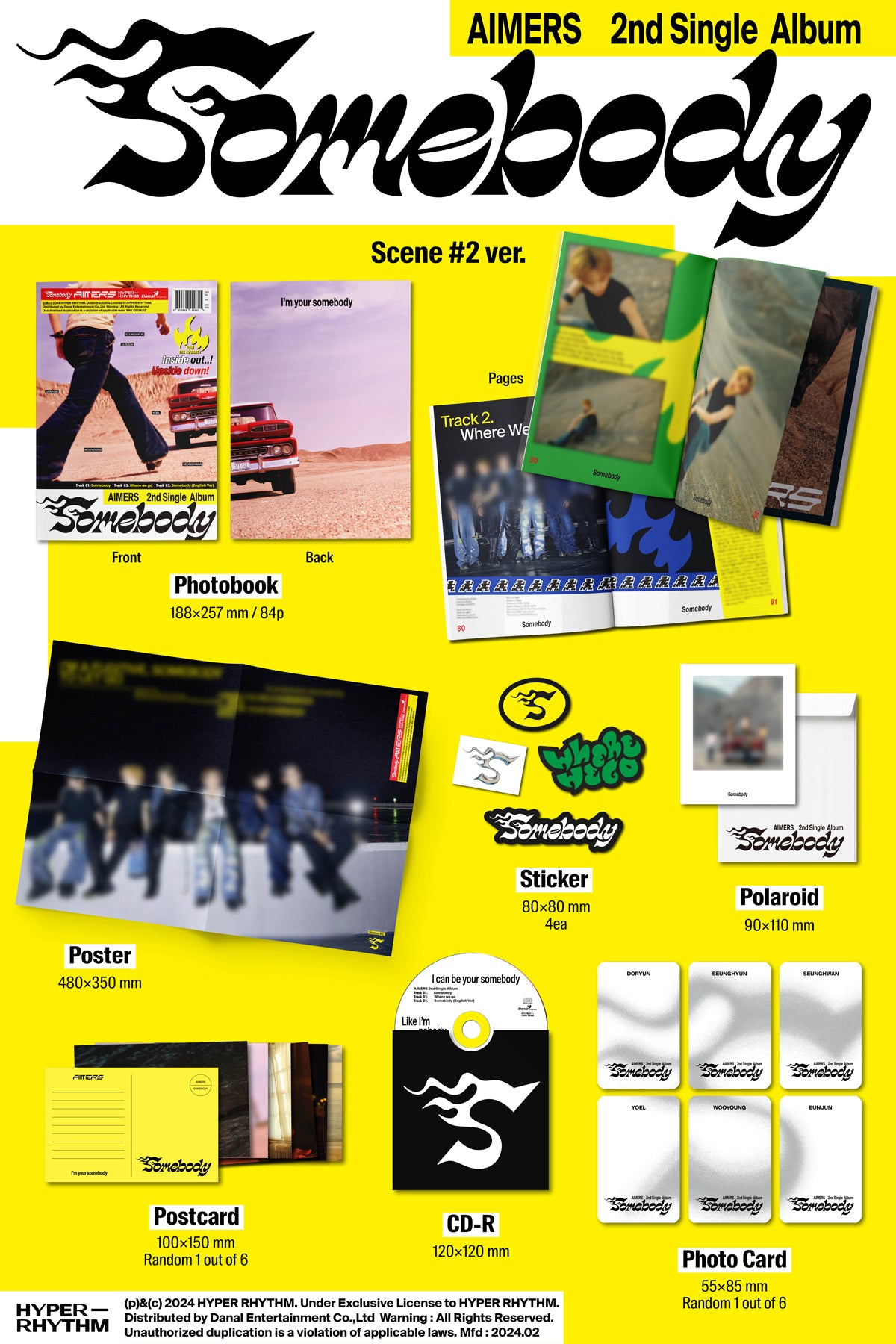 AIMERS - Somebody - 2nd Single Album