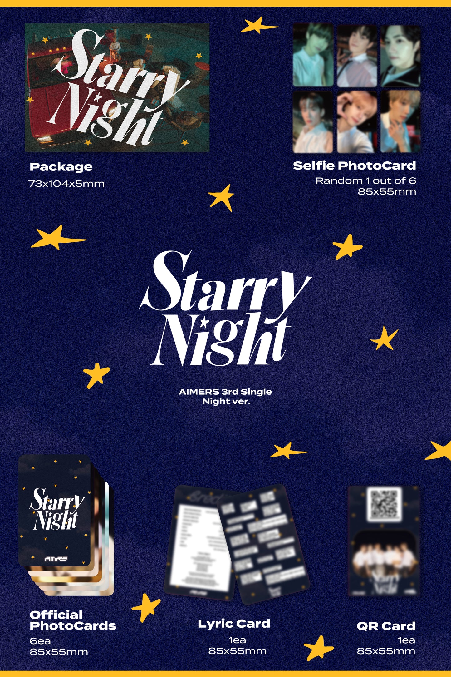 AIMERS - Starry Night - 3rd Single Album