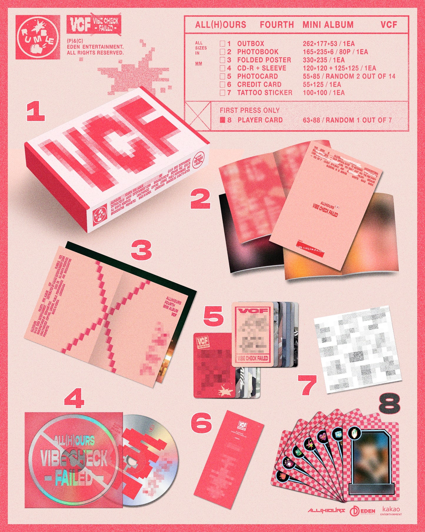 ALL(H)OURS - VCF - 4th Mini Album (Standard Ver.)