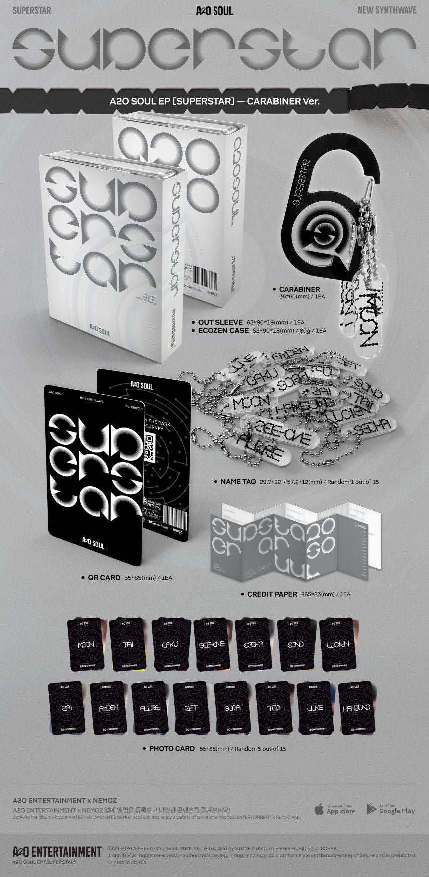(Pre-Order) A2O SOUL - SUPERSTAR - EP (Carabiner Ver.)