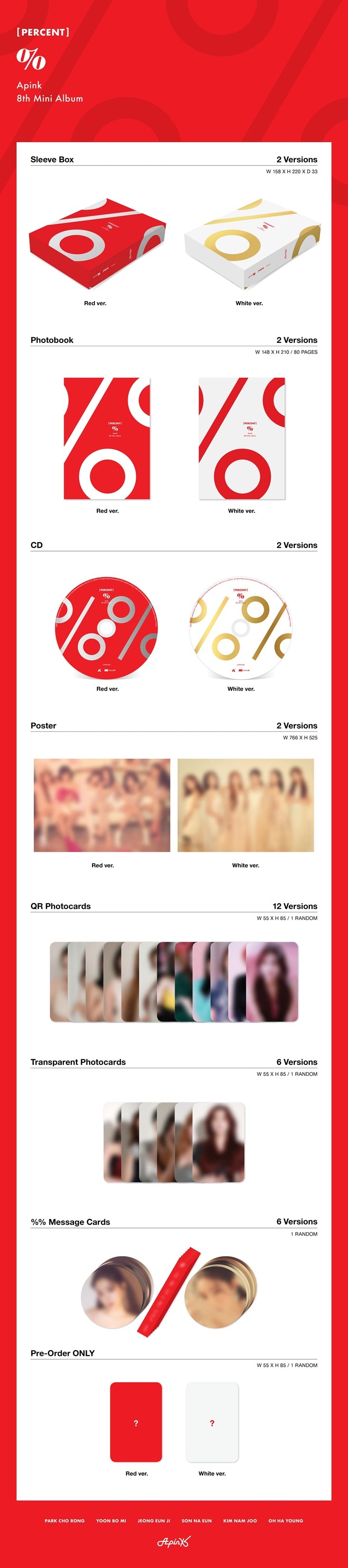Apink - PERCENT - 8th Mini Album