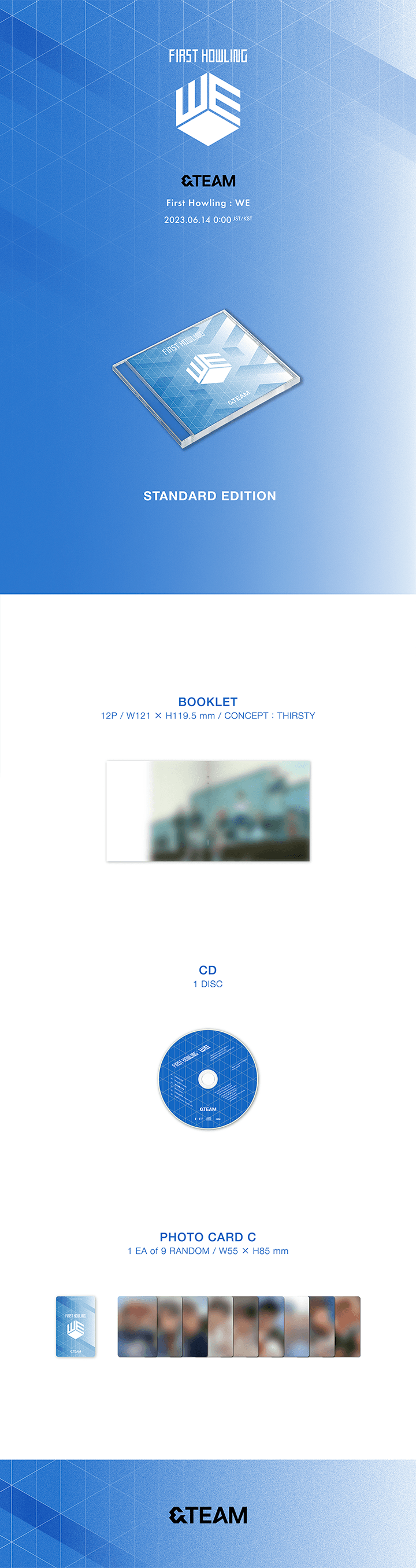 &TEAM - First Howling : WE - 2nd Mini Album (Standard Edition)