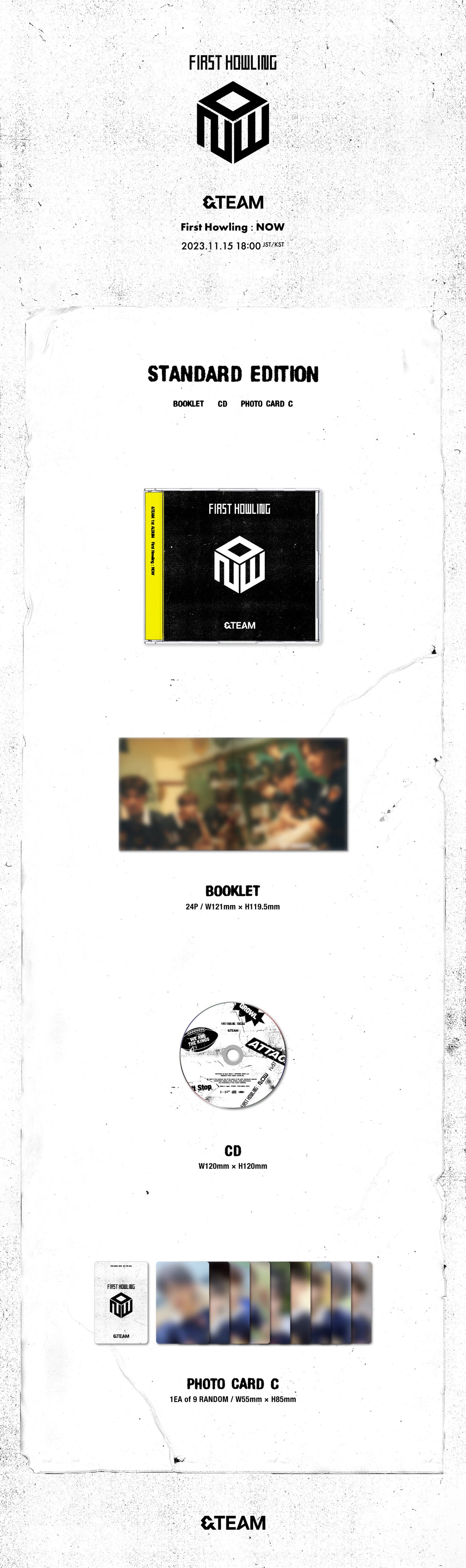 &TEAM - First Howling : NOW - 1st Album (Standard Edition)