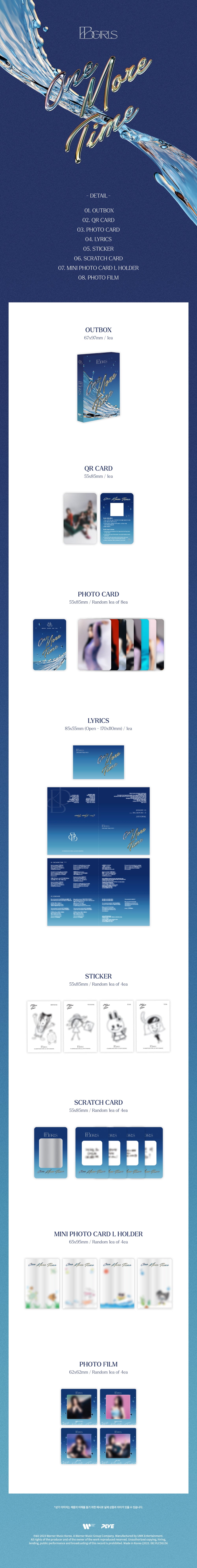 BBGIRLS - ONE MORE TIME - 1st Double Single Album (PLVE Ver.)