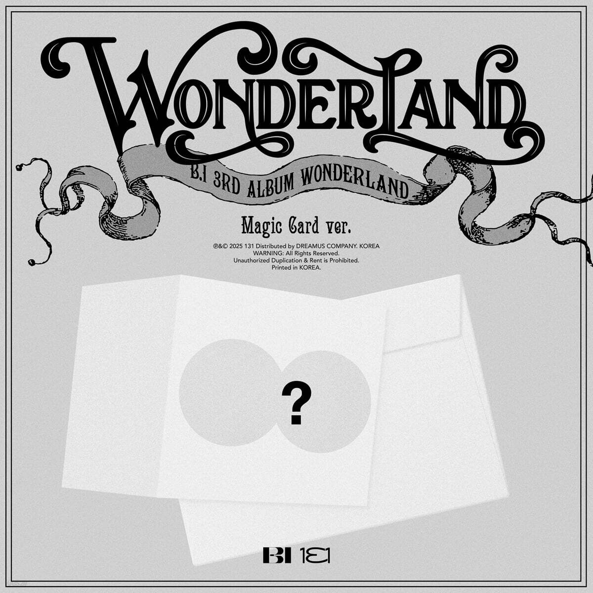 B.I - WONDERLAND - 3rd Album (Magic Card Ver.)