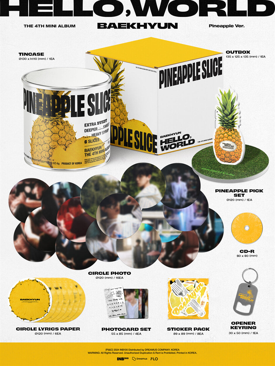 BAEKHYUN (EXO) - Hello. World - 4th Mini Album (Pineapple Ver.)