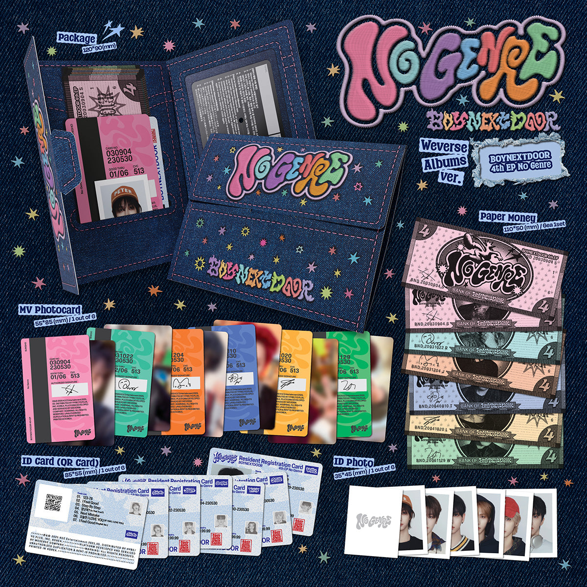 BOYNEXTDOOR - No Genre - 4th EP Album (Weverse Albums Ver.)