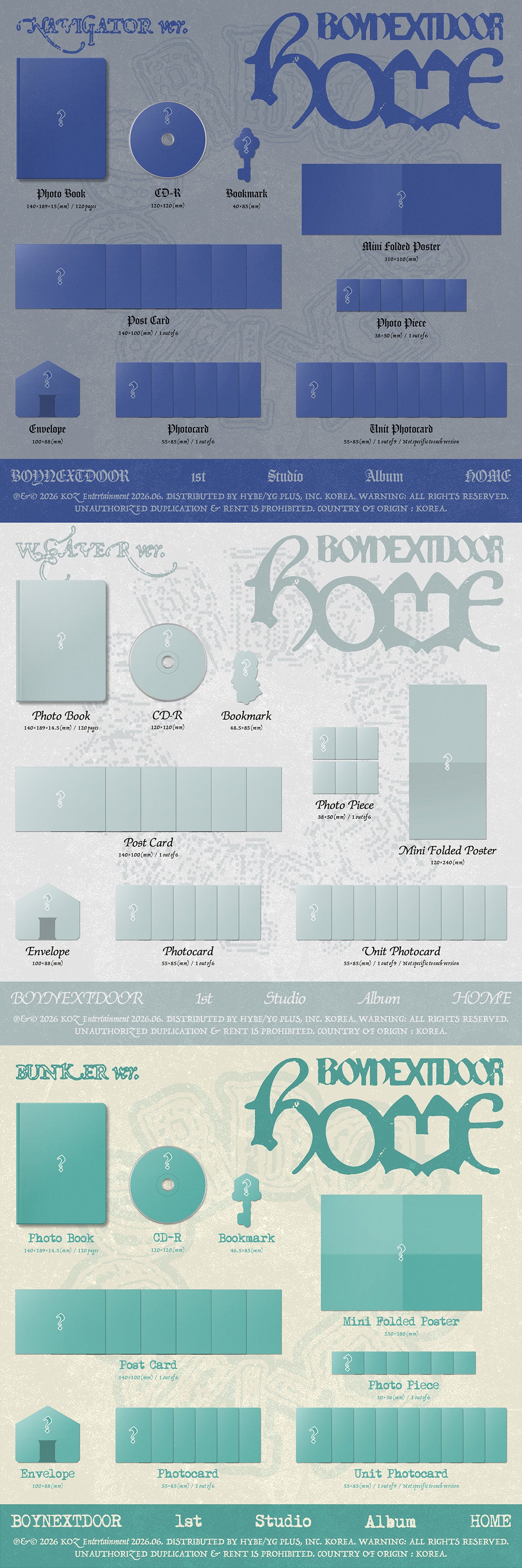 (Pre-Order) BOYNEXTDOOR - HOME - 1st Studio Album (Standard Ver.)