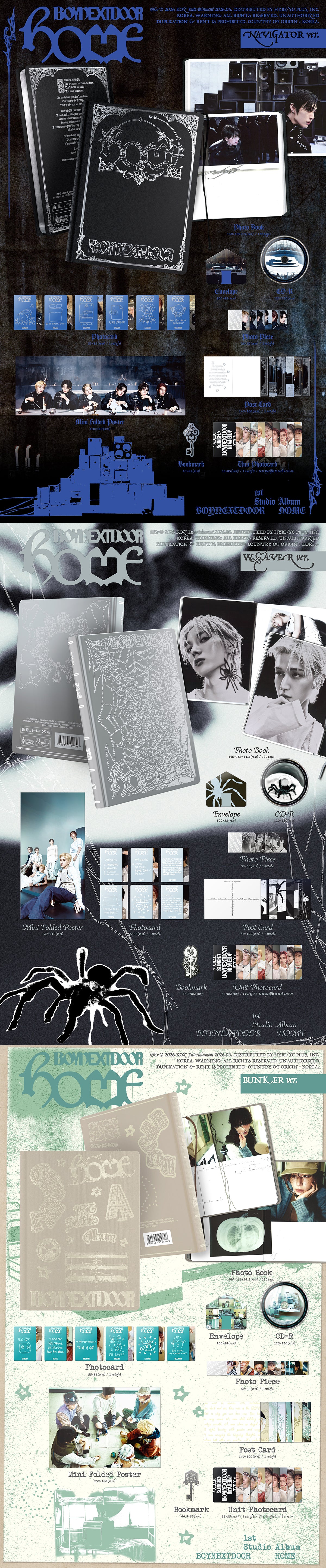 (Pre-Order + POB) BOYNEXTDOOR - HOME - 1st Studio Album (Standard Ver.)