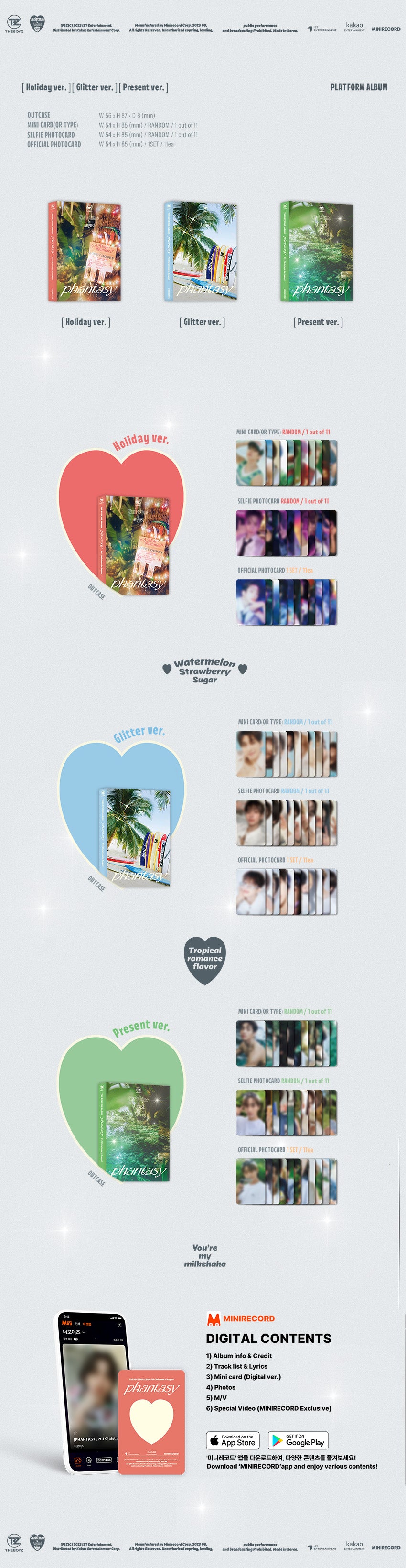 THE BOYZ - PHANTASY Part 1 Christmas in August - 2nd Album (Platform ver.)