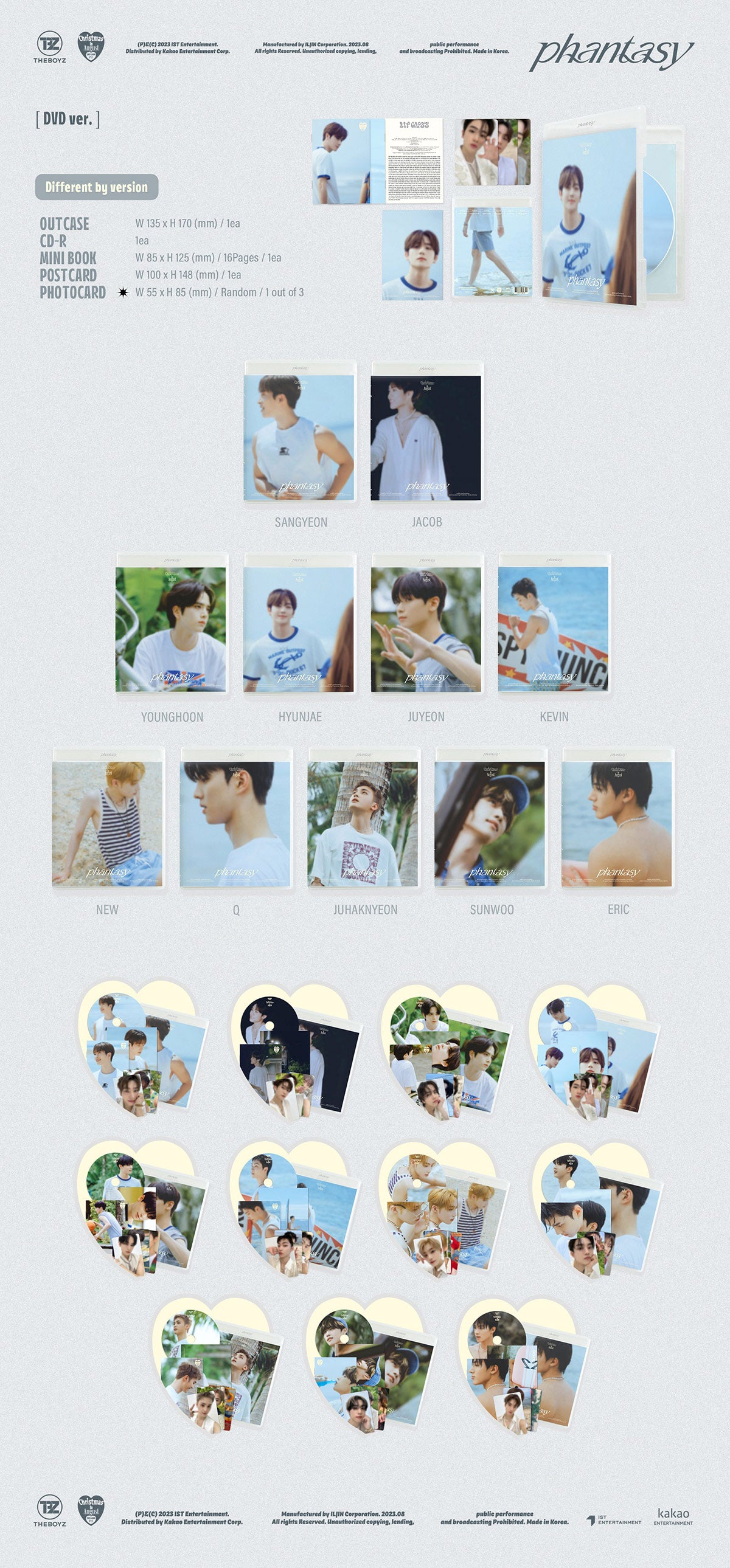 THE BOYZ - PHANTASY Part 1 Christmas in August - 2nd Album (DVD ver.)