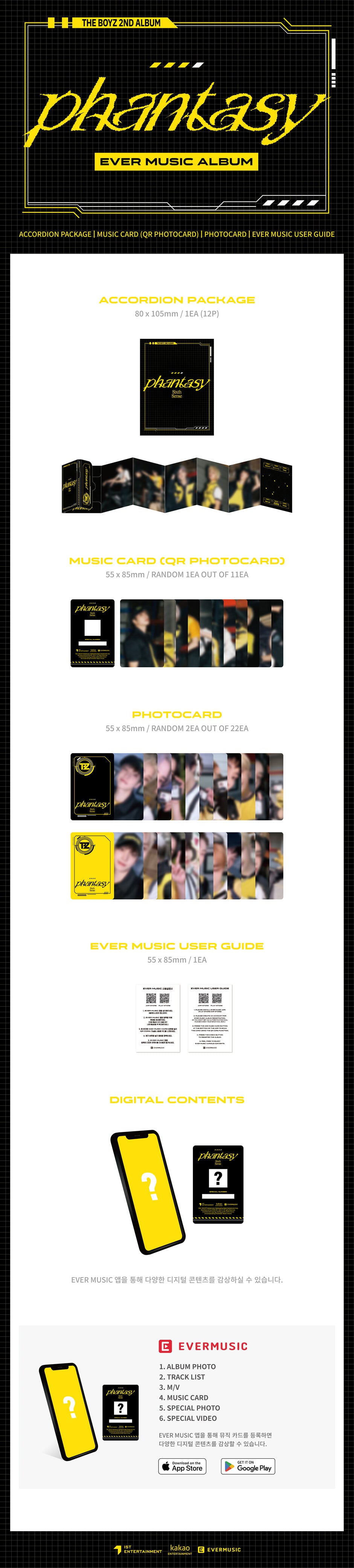 THE BOYZ - PHANTASY Part 2 Sixth Sense - 2nd Album (Ever Music Album)