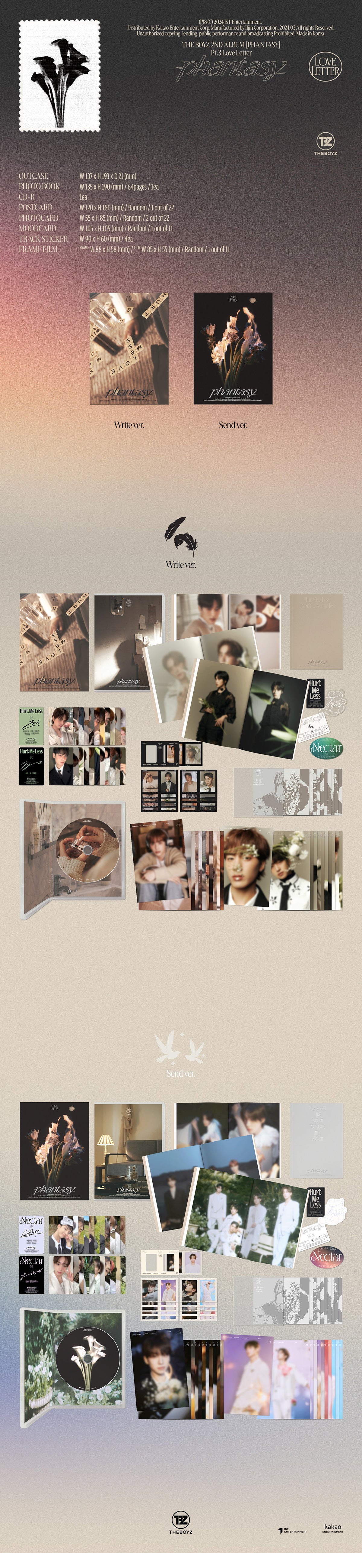 THE BOYZ - PHANTASY Part 3 Love Letter - 2nd Album (Photobook Ver.)