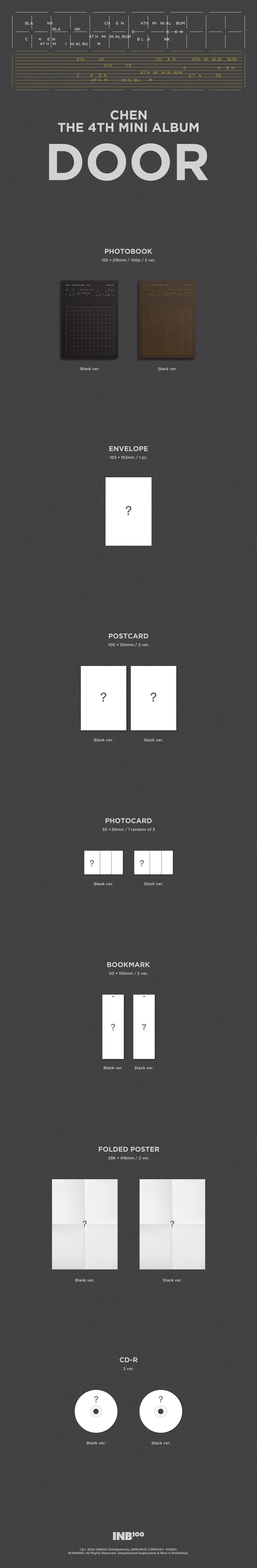 CHEN (EXO) - DOOR - 4th Mini Album