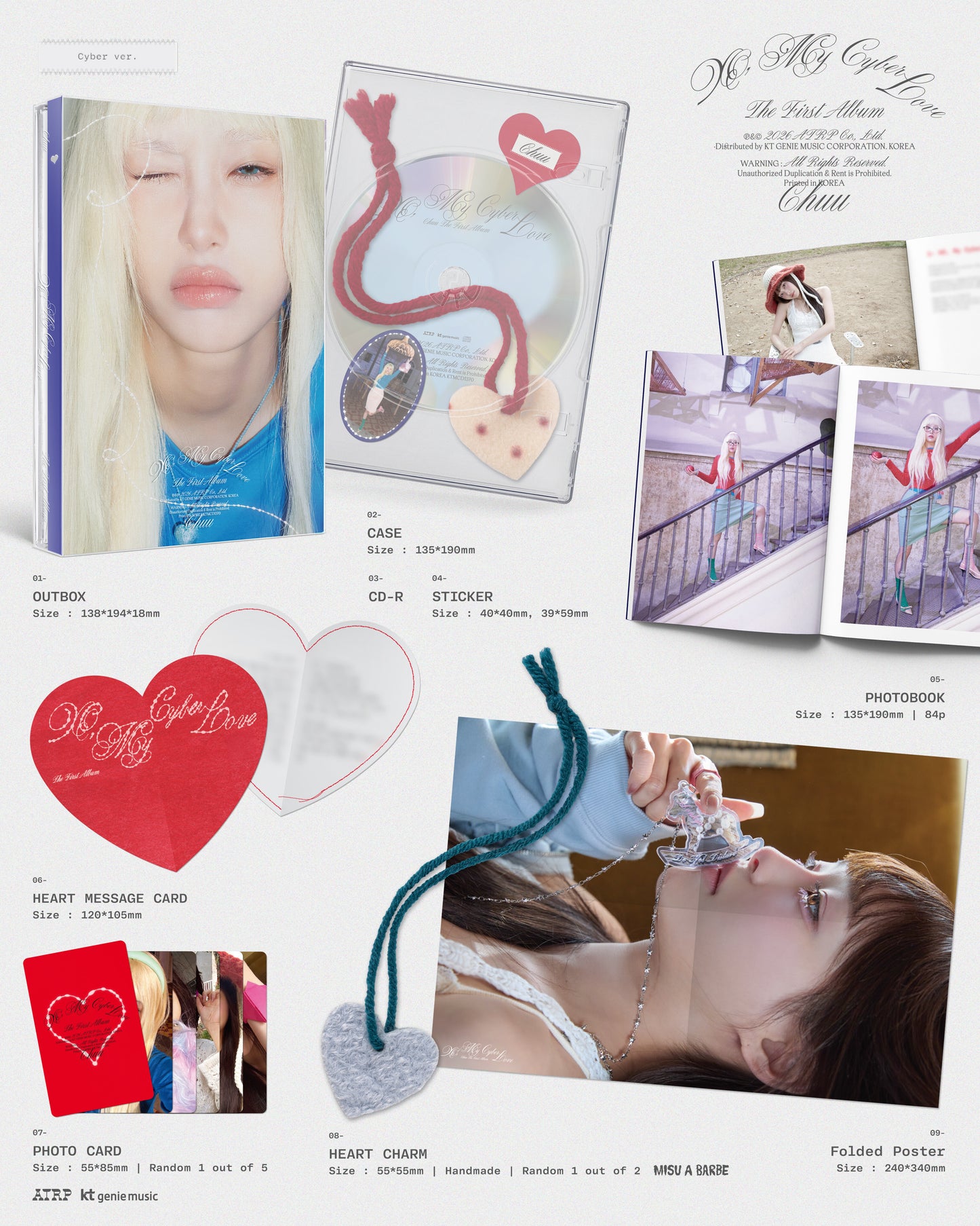 (Pre-Order) CHUU - XO, My Cyberlove - 1st Album (Cyber Ver.)