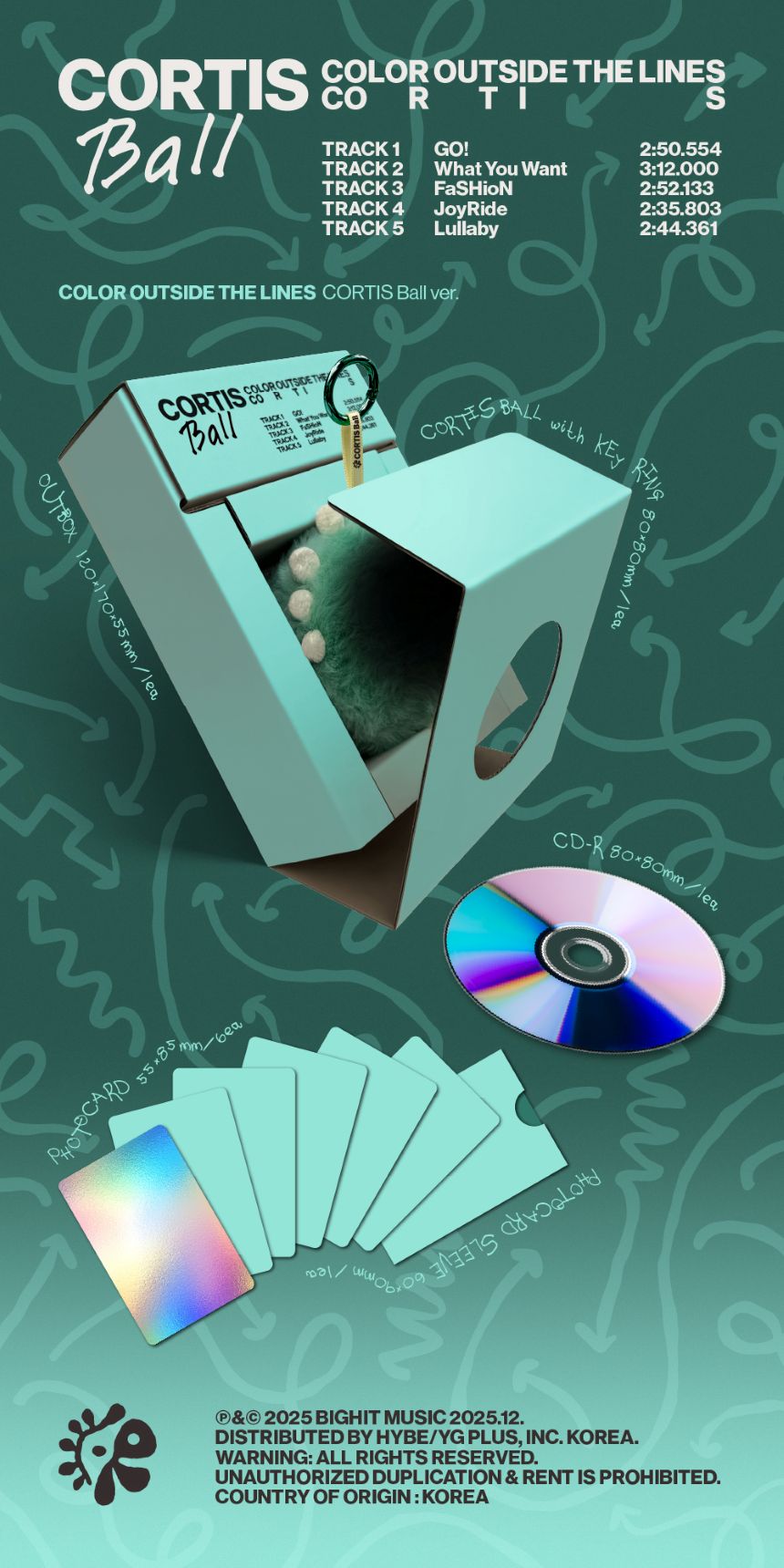 CORTIS - COLOR OUTSIDE THE LINES - 1st EP Album (CORTIS Ball Ver.)