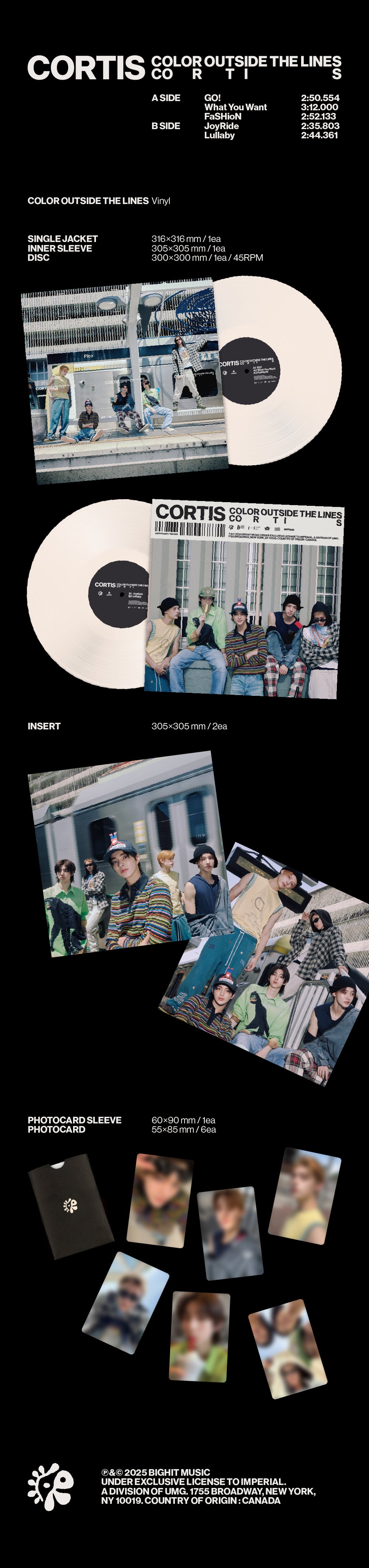 CORTIS - COLOR OUTSIDE THE LINES - 1st EP Album (Vinyl Ver.)