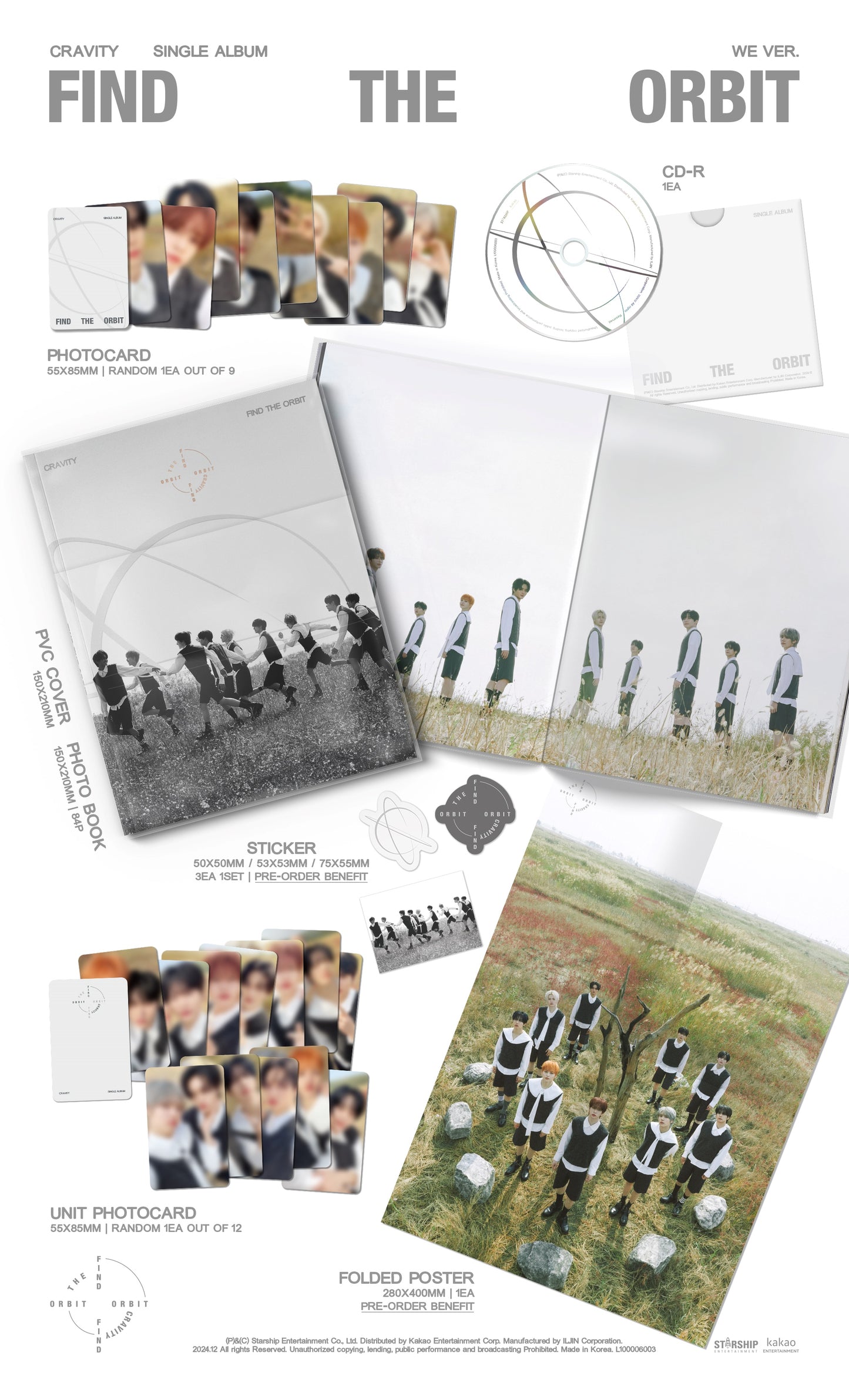 CRAVITY - FIND THE ORBIT - Single Album (WE Ver.)