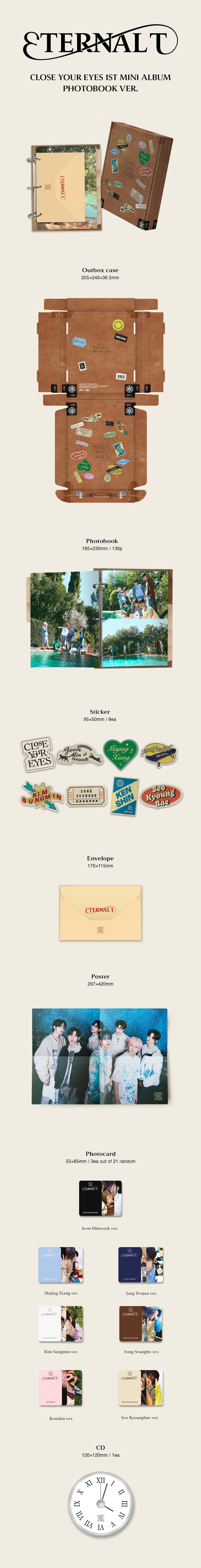 CLOSE YOUR EYES - ETERNALT - 1st Mini Album (Photobook Ver.)