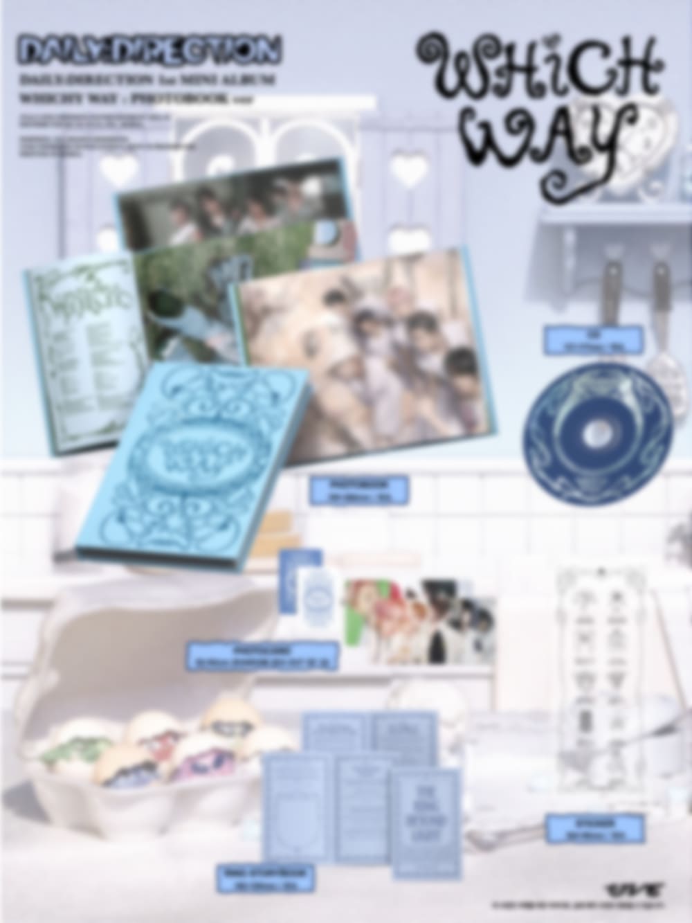 (Pre-Order) DAILY:DIRECTION - WHICH WAY - 1st Mini Album (Pop-up Ver. / Photobook Ver.)