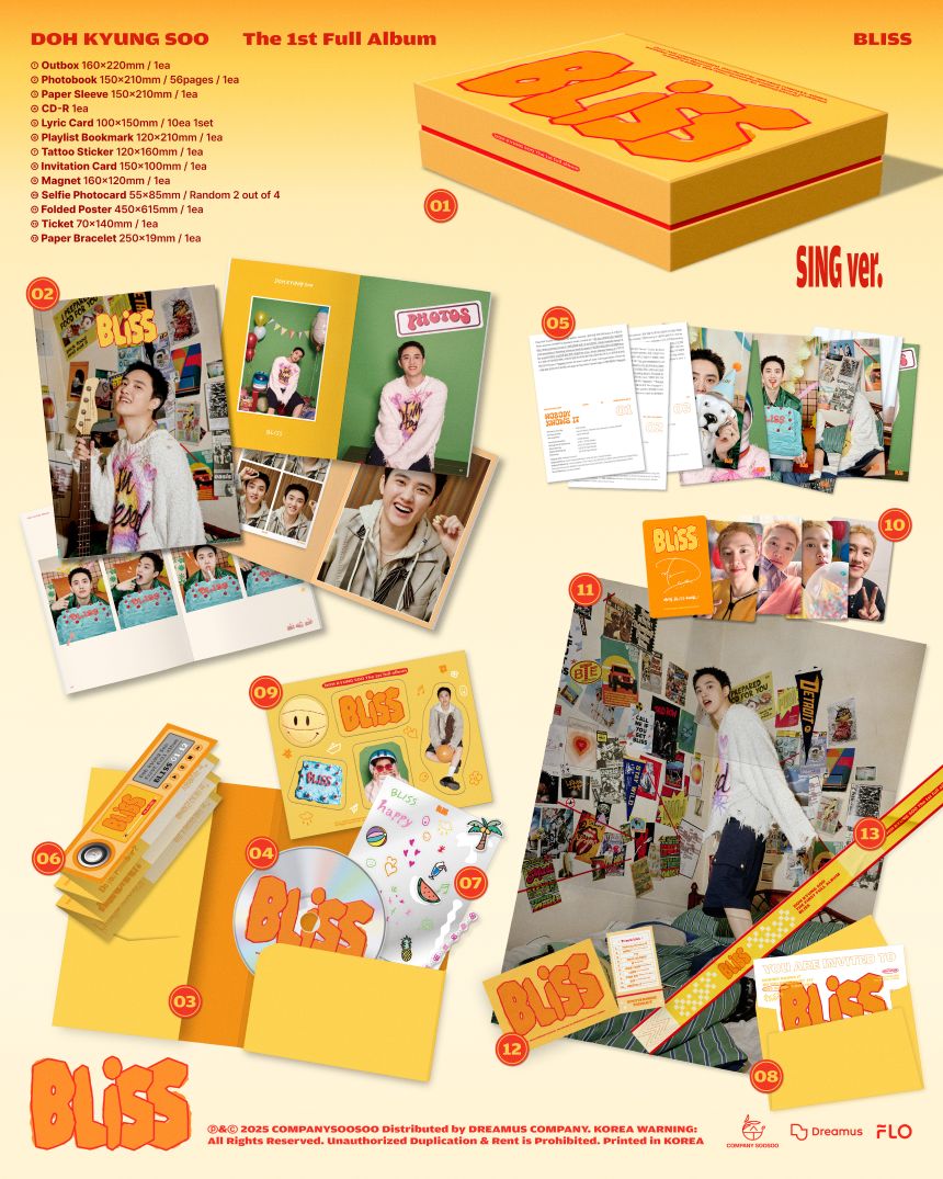 D.O. (EXO) - BLISS - 1st Full Album (Sing Ver.)