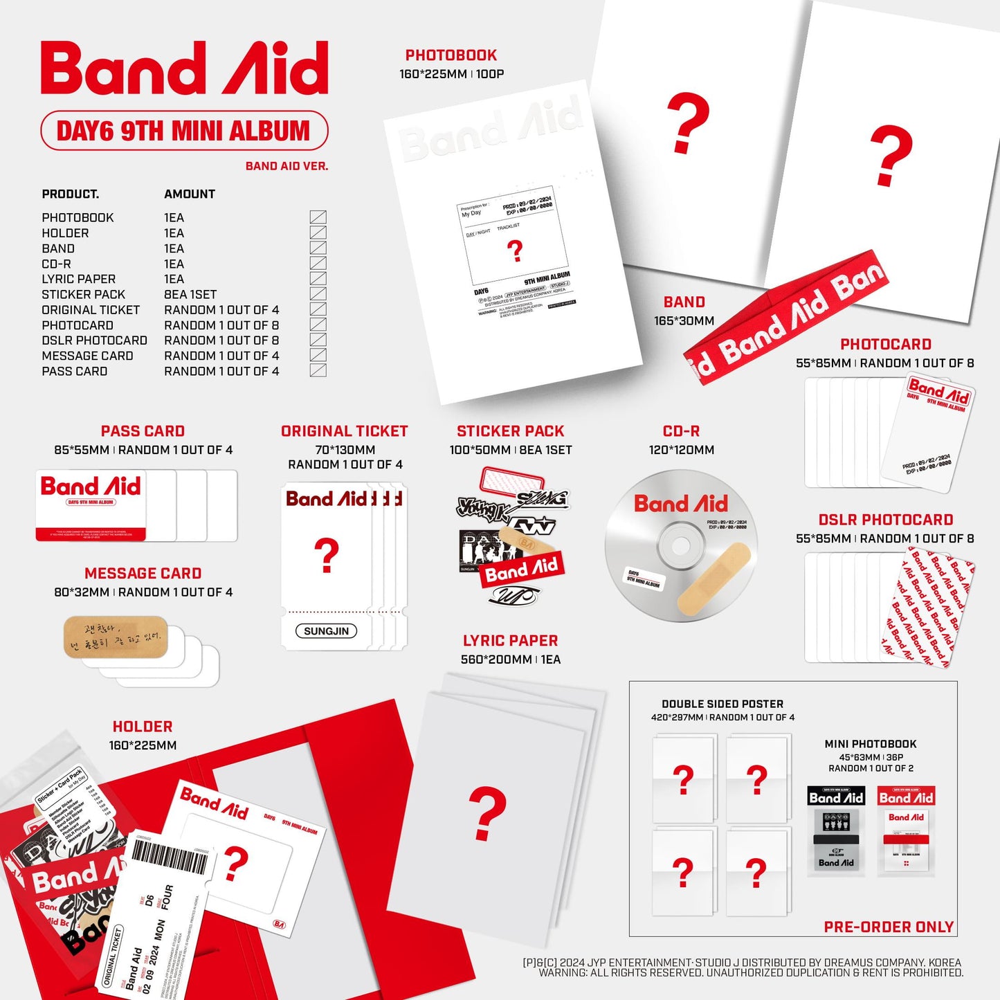 DAY6 - Band Aid - 9th Mini Album (Standard Ver.)