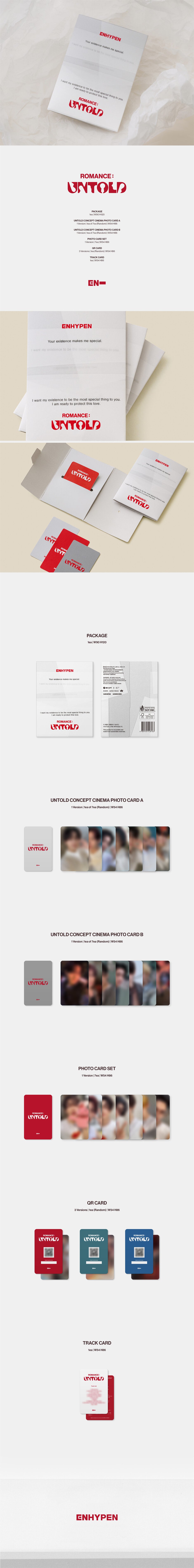 ENHYPEN - ROMANCE : UNTOLD - 2nd Studio Album (Weverse Albums Ver.)