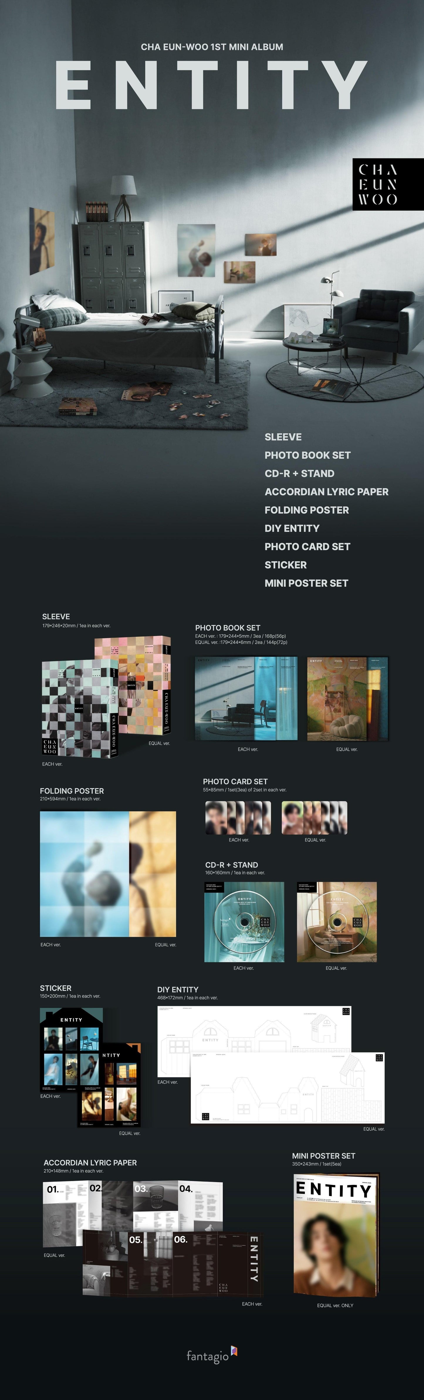 CHA EUN-WOO (ASTRO) - ENTITY - 1st Mini Album (EQUAL Ver.)