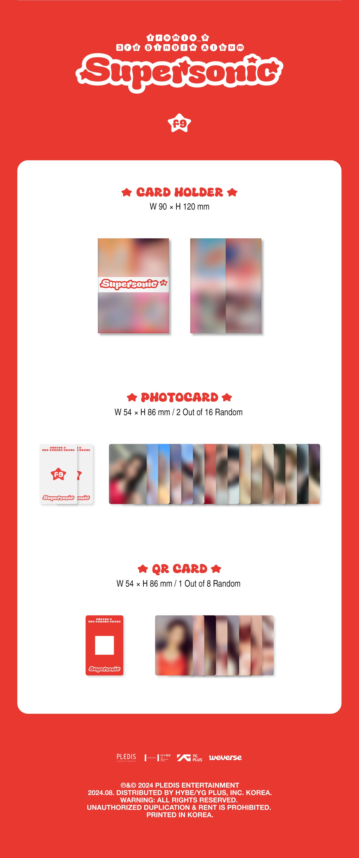 fromis_9 - Supersonic - 3rd Single Album (Weverse Albums Ver.)