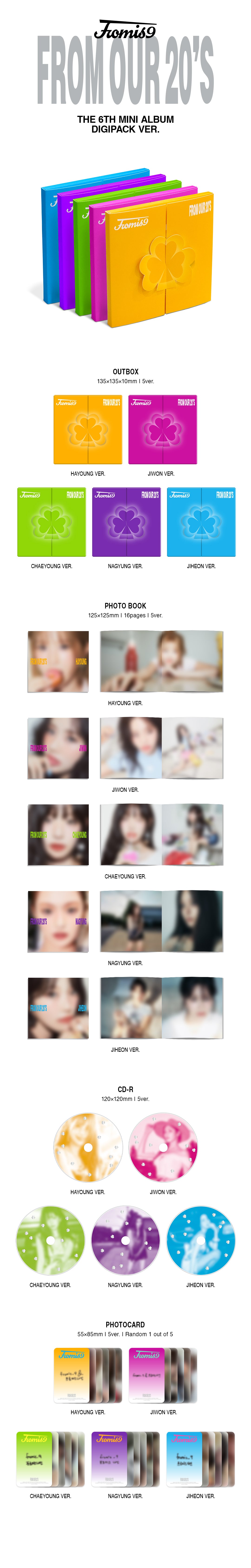 fromis_9 - From Our 20’s - 6th Mini Album (Digipack Ver.)