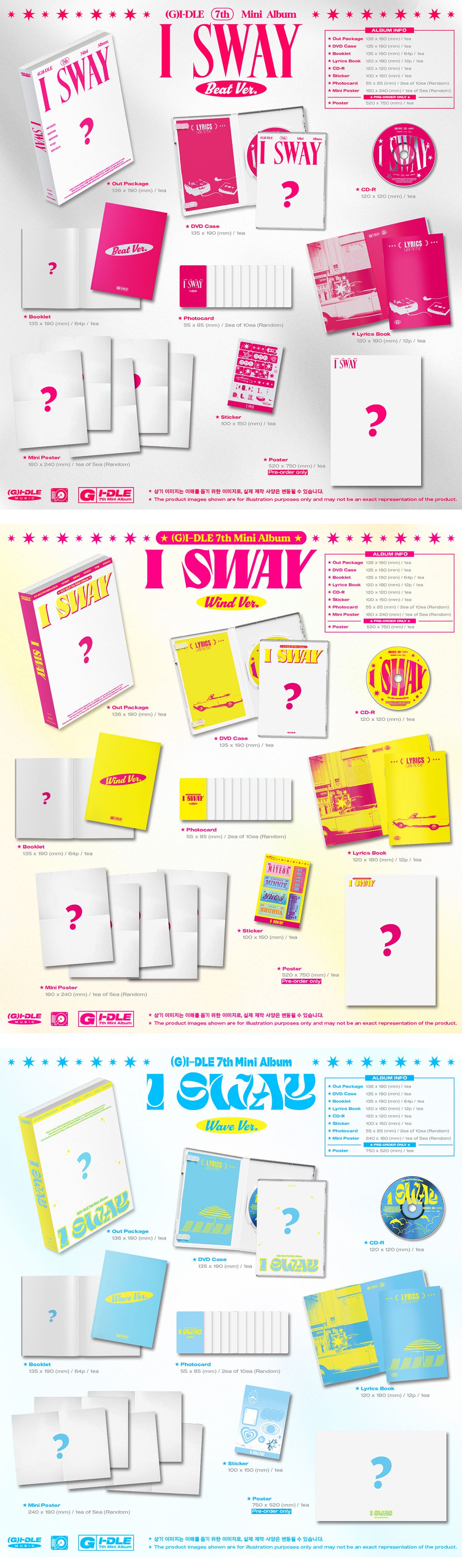 (G)I-DLE - I SWAY - 7th Mini Album