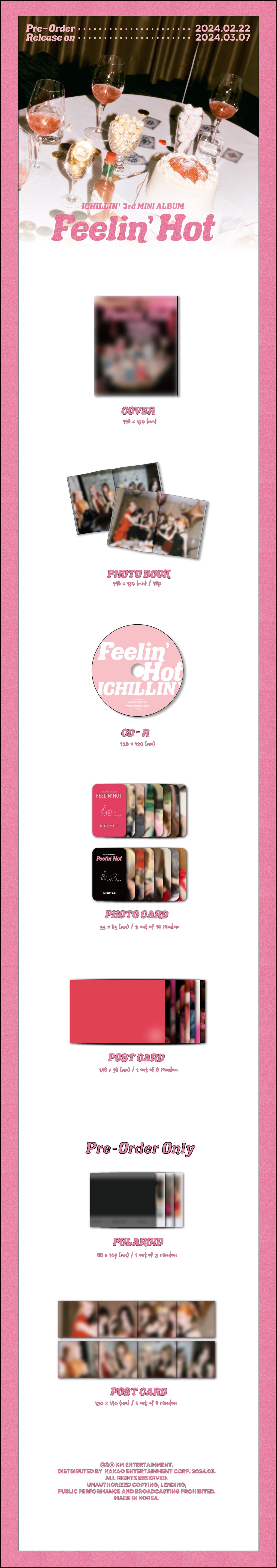 ICHILLIN' - Feelin' Hot - 3rd Mini Album (Standard Ver.)