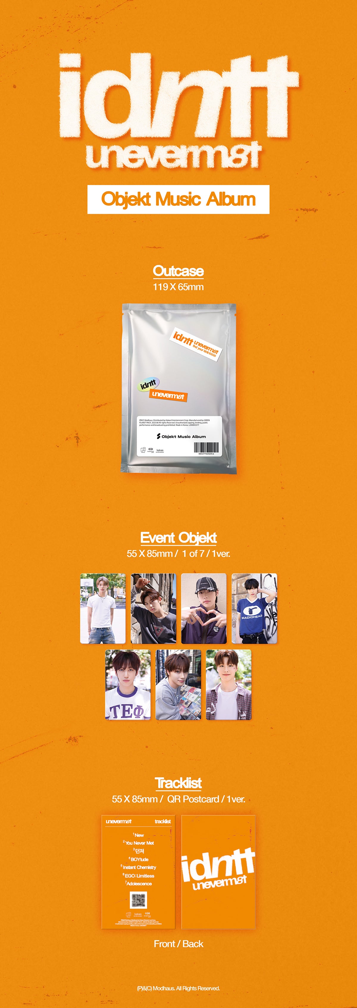 idntt - unevermet - 1st Mini Album (Object Music Album Ver.)