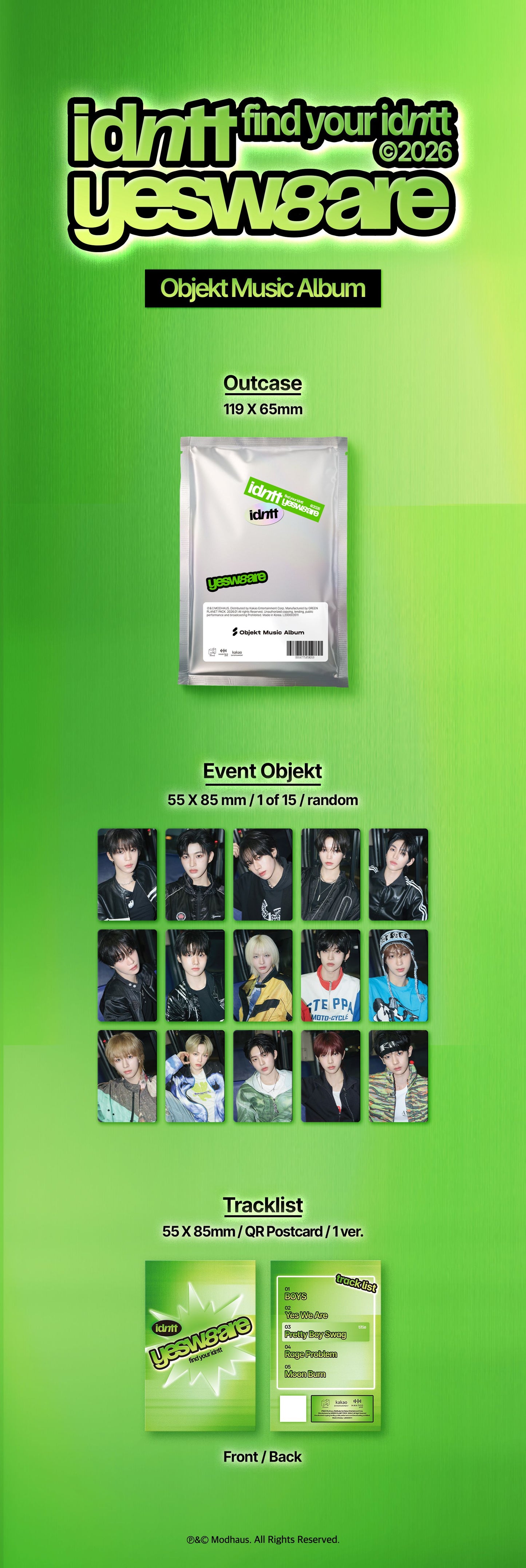 idntt (아이덴티티) - <yesweare> (Objekt Music Album Ver.)