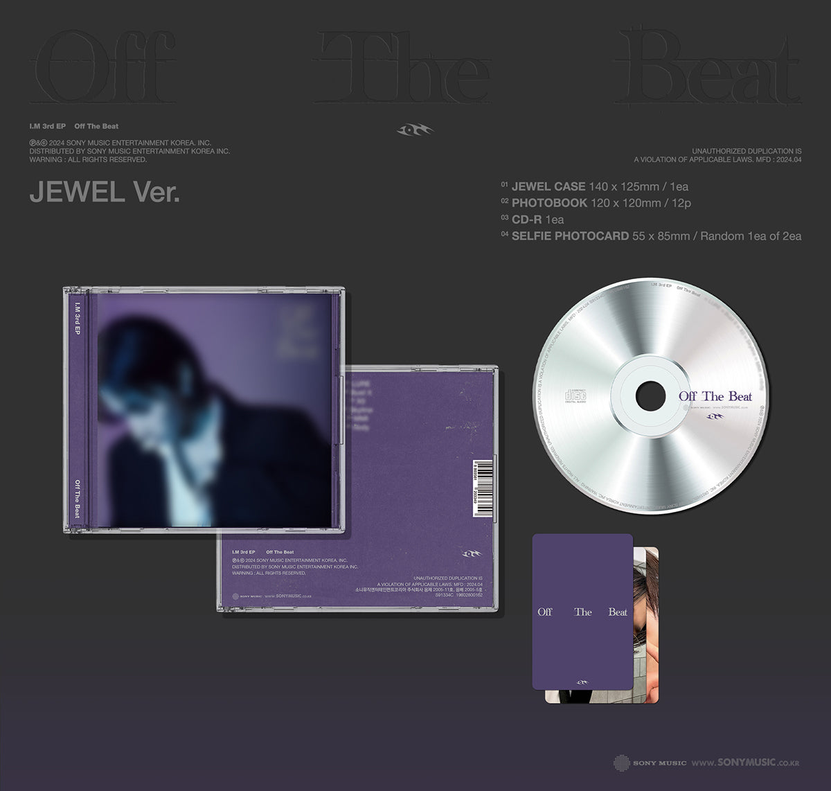 I.M (MONSTA X) - Off The Beat - 3rd EP Album (Jewel Ver.)