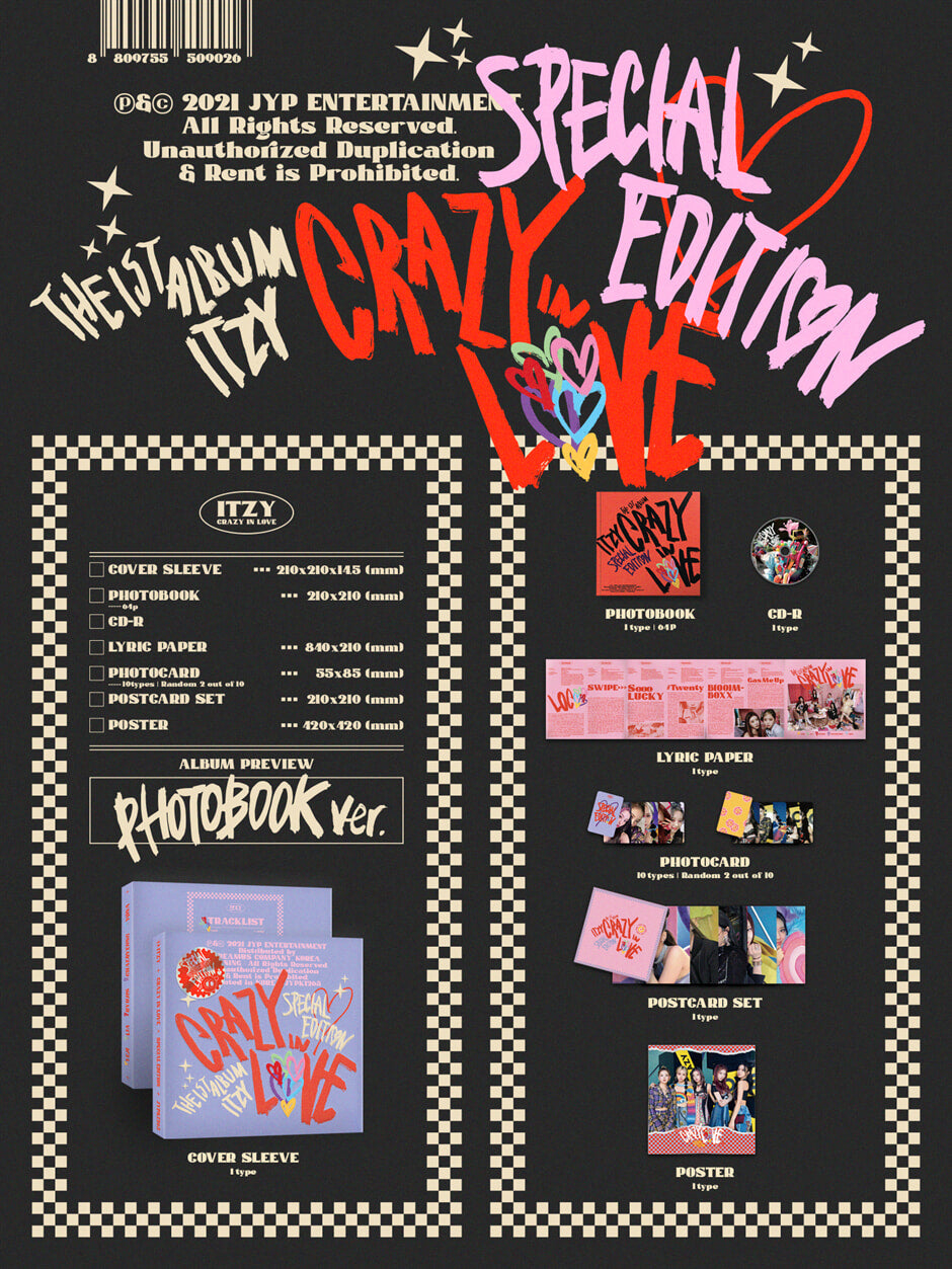 ITZY - CRAZY IN LOVE - 1st Album Special Edition (Photobook ver.)