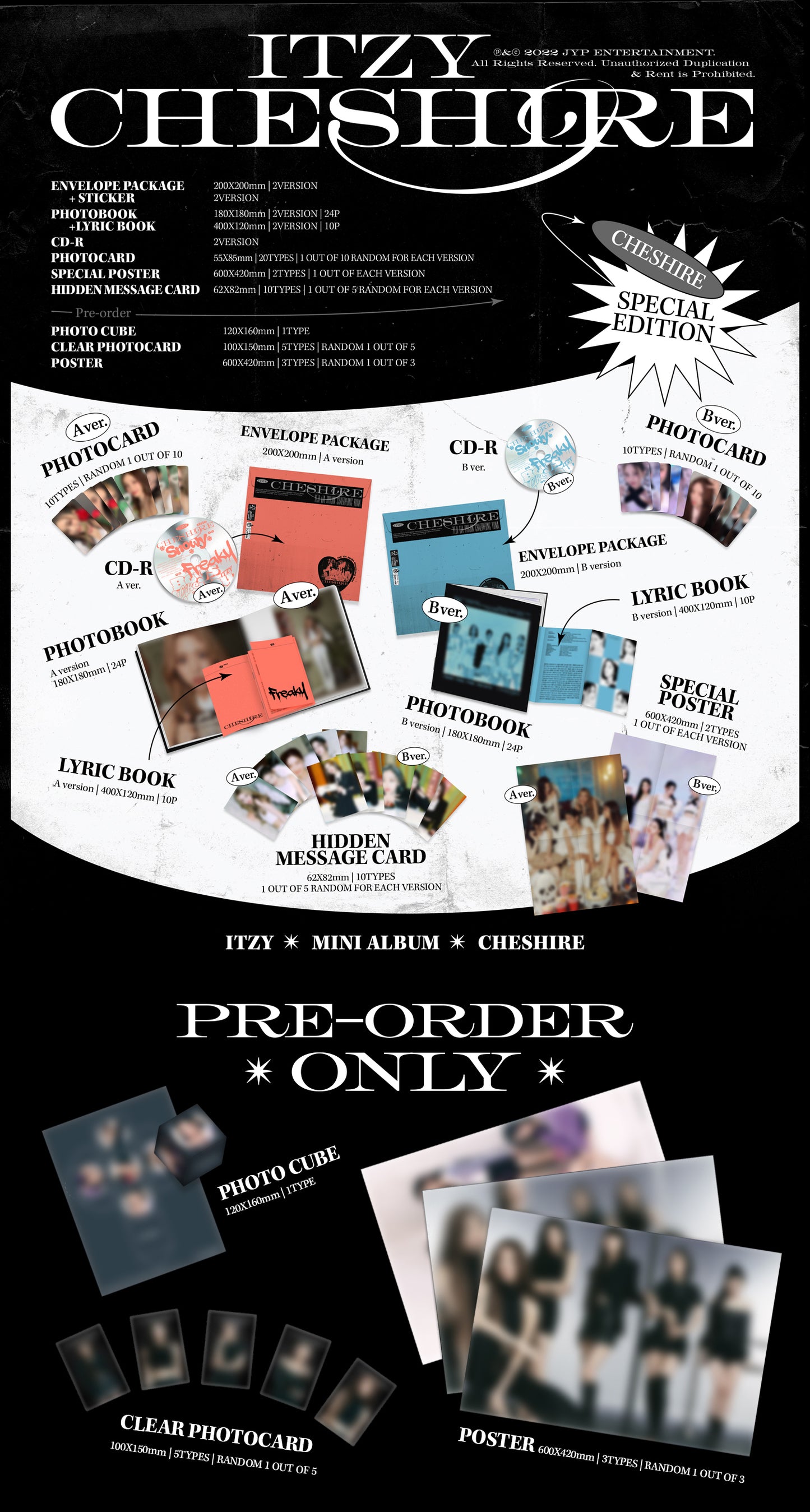 ITZY - CHESHIRE - 6th Mini Album (Special Edition)