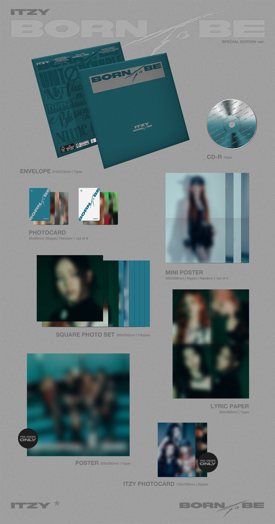 ITZY - BORN TO BE - Album (SPECIAL EDITION / Mr. Vampire Ver.)