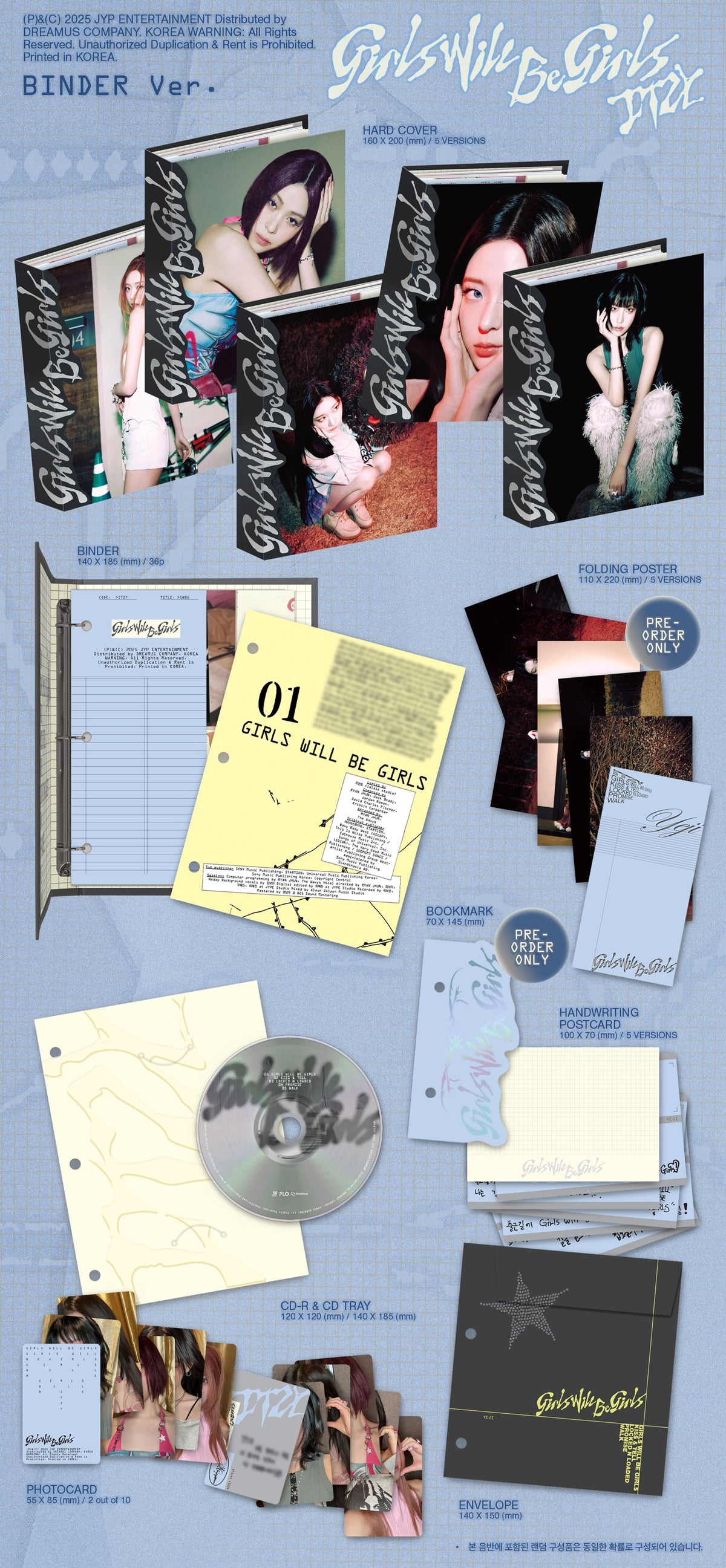 ITZY - Girls Will Be Girls - Album (Binder Ver.)