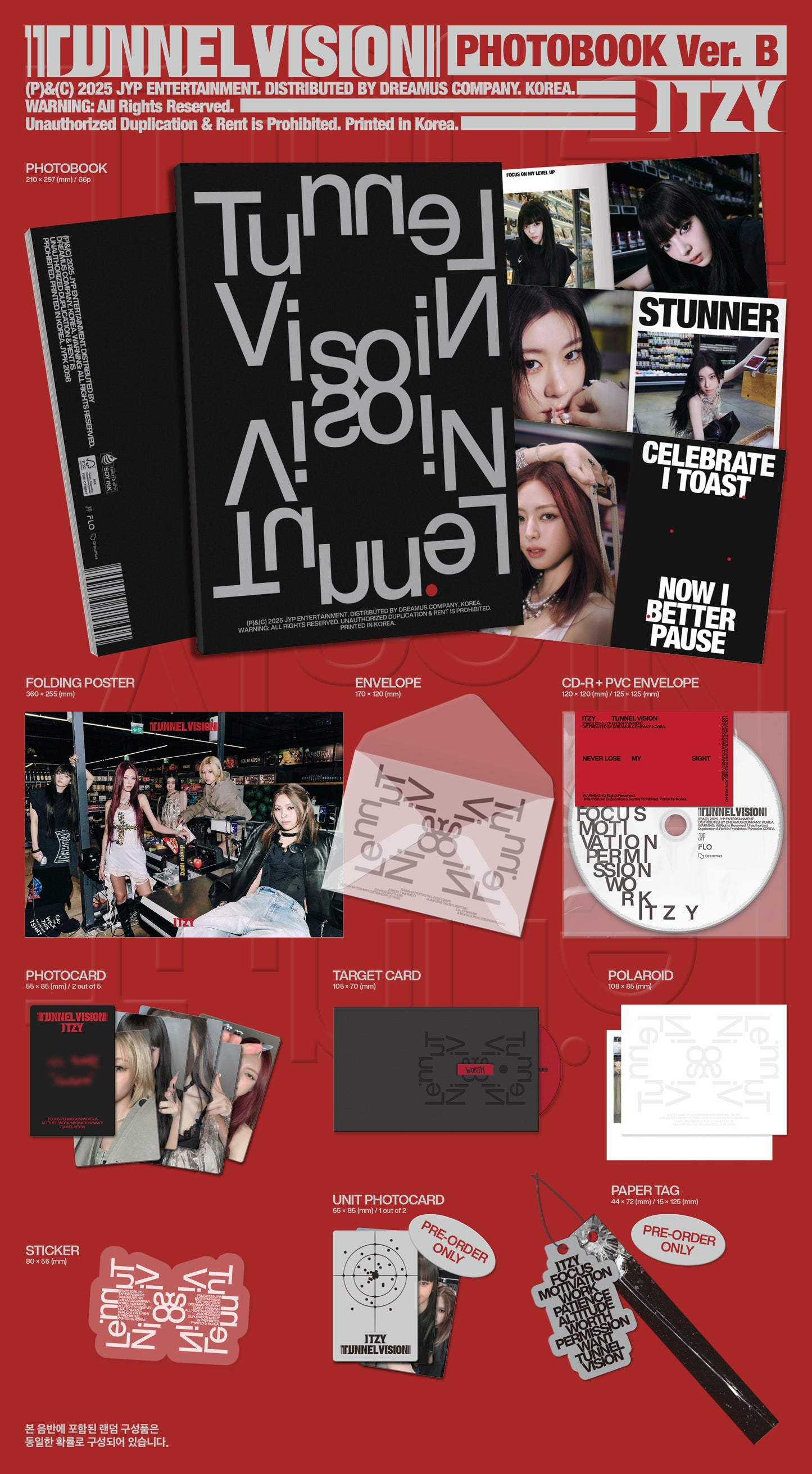 ITZY - TUNNEL VISION - Album (Photobook Ver.)