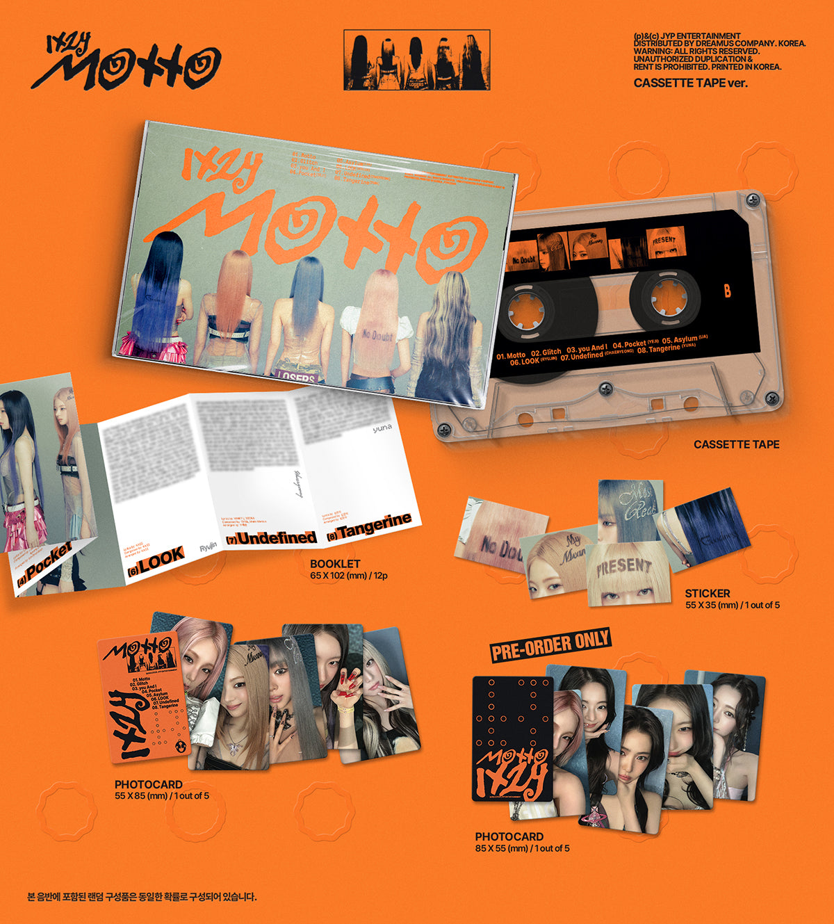 (Pre-Order) ITZY - Motto - Album (Casette Tape Ver.)
