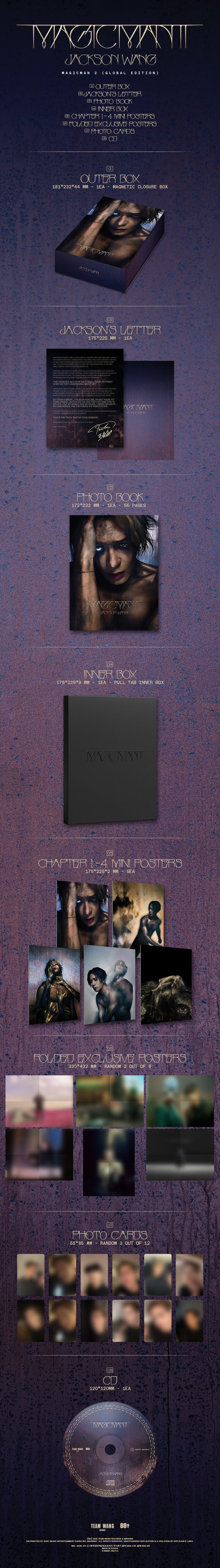 JACKSON WANG - MAGIC MAN 2 - 2nd Full Album