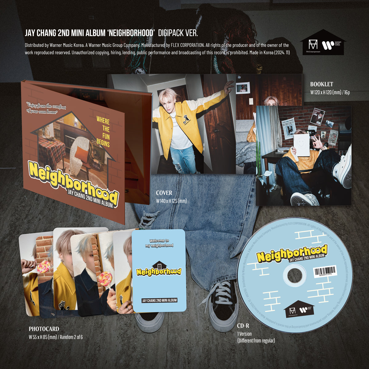 Jay Chang - Neighborhood - 2nd Mini Album (Digipack Ver.)