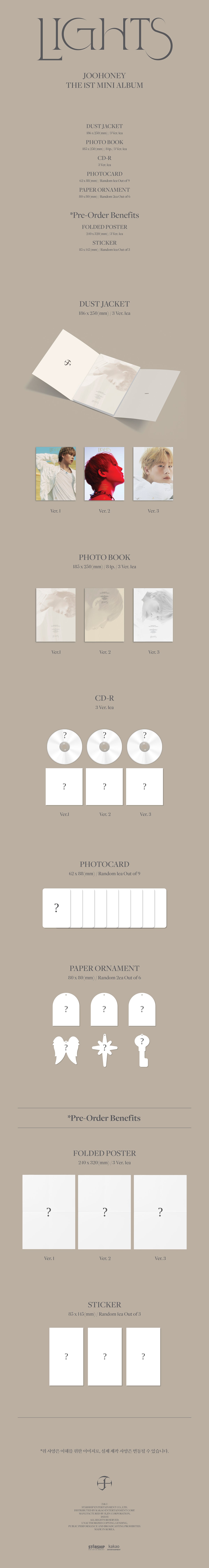 Joohoney (MONSTA X) - Lights - 1st Mini Album