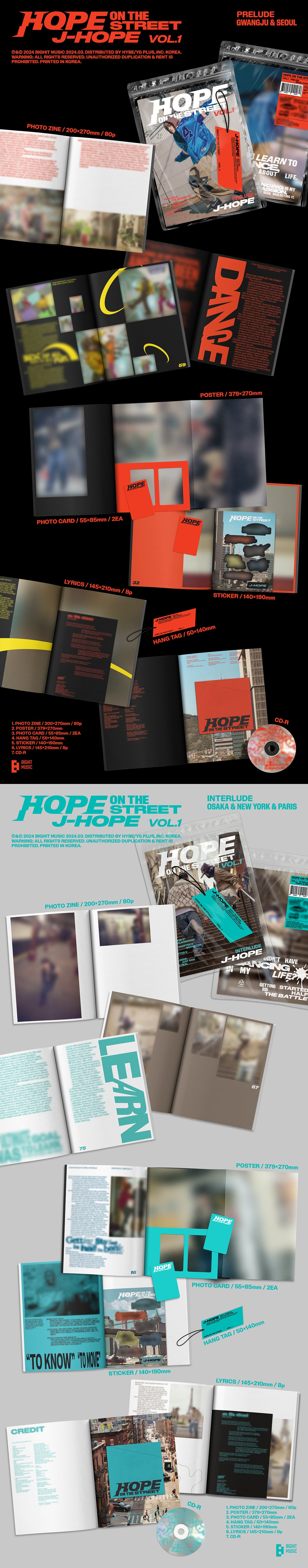 J-Hope (BTS) - HOPE ON THE STREET VOL.1 - Album (Standard Ver.)