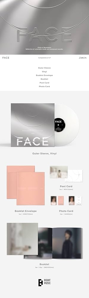 JIMIN (BTS) - FACE - 1st Solo Album (Vinyl LP)